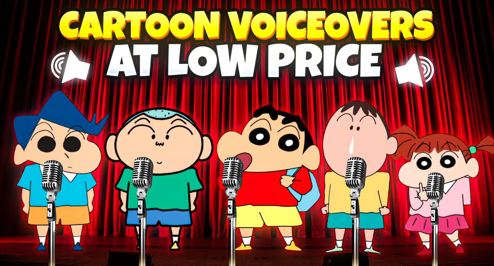 🎤 Cartoon Voiceovers at Low Price 🔥